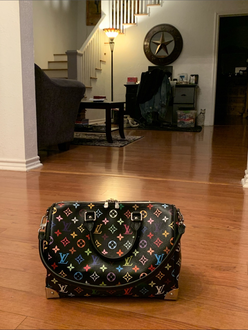 PRICE FIRM ✅ INSPIRED Black Multicolor Monogram Satchel